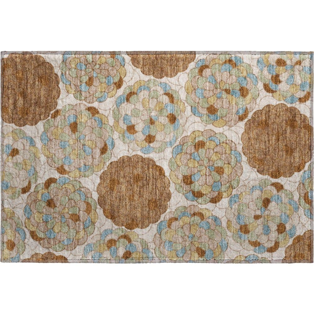 Mayfield Premium Machine Washable Abstract AMF2466 Paprika 2 ft. x 3 ft. Accent Rug price history on PriceWatchPro
