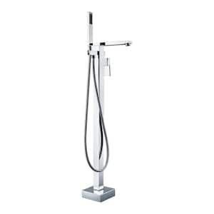 Vallecito Single-Handle Claw Foot Tub Faucet with Hand Shower in Polished Chrome