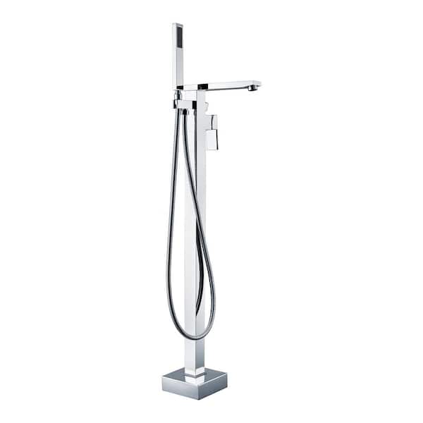 Dyconn Vallecito Single-Handle Claw Foot Tub Faucet with Hand Shower in Polished Chrome