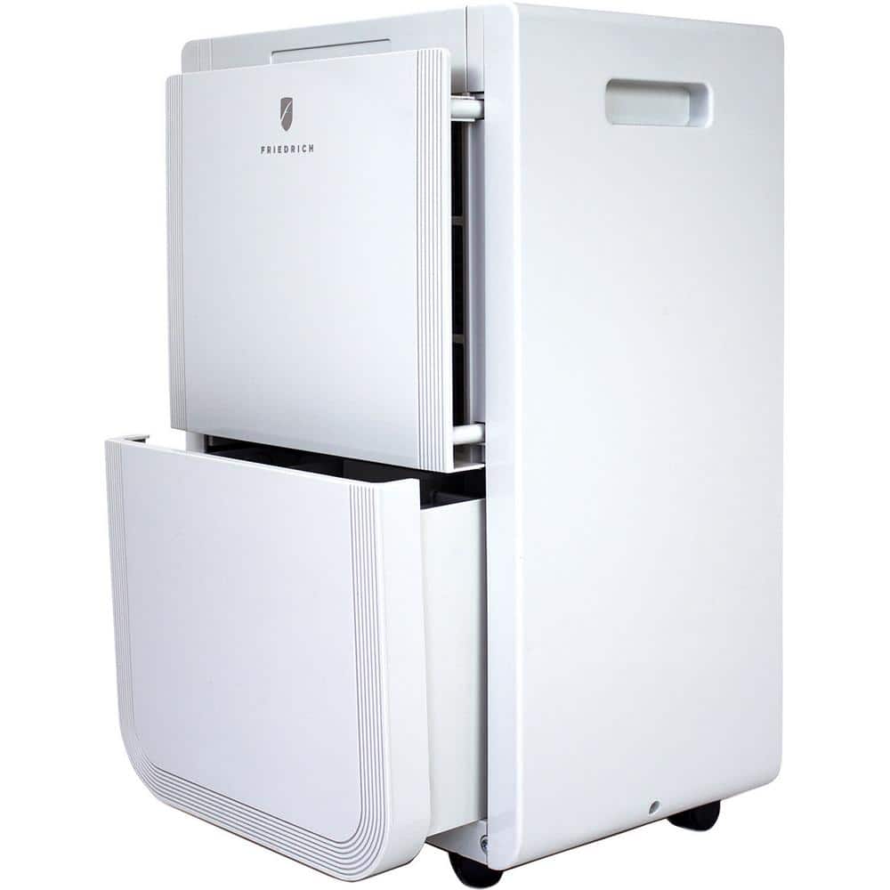 White 35-Pint Plastic Dehumidifier with Built-In Pump