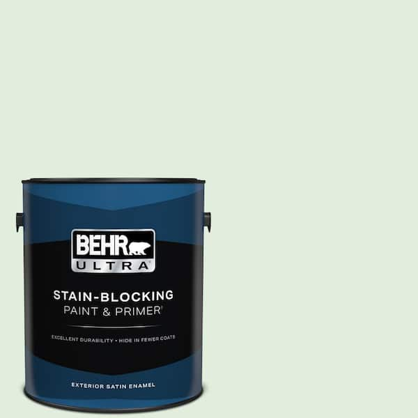 BEHR ULTRA 1 gal. #460C-2 Spearmint Stick Satin Enamel Exterior Paint & Primer