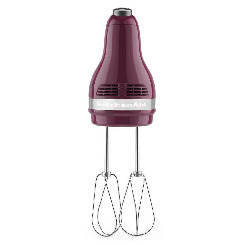 KitchenAid Ultra Power 5-Speed Boysenberry Hand Mixer with 2 Stainless  Steel Beaters KHM512BY - The Home Depot