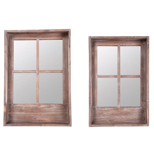 Unbranded Mirrored 2-Piece Window Shelves