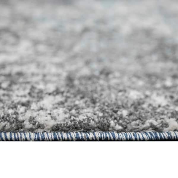 Titus Handmade Solid Blue/ Gray Area Rug (9' X 13') - 9' x 13