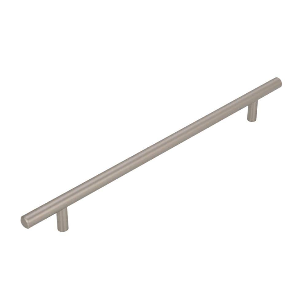 Bar Pulls 10-1/16 in. (256mm) Modern Sterling Nickel Bar Cabinet Pull