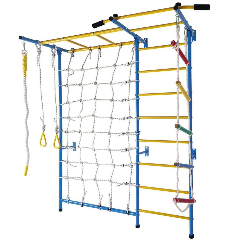 Multicolor Playground Laddeer Wall Gym With Monkey Bars, Rope Ladder, Rope Wall price history on PriceWatchPro