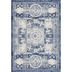 Bromley Wells Blue 7 ft. x 10 ft. Area Rug
