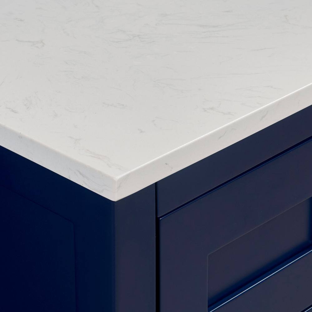 Jazz White Composite Stone Vanity Top with Sink