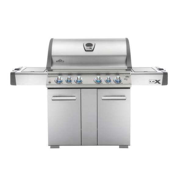 NAPOLEON LEX 605 with Side Burner and Infrared Bottom and Rear Burners Propane Gas Grill