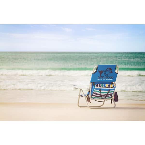 life is good beach chair with cooler