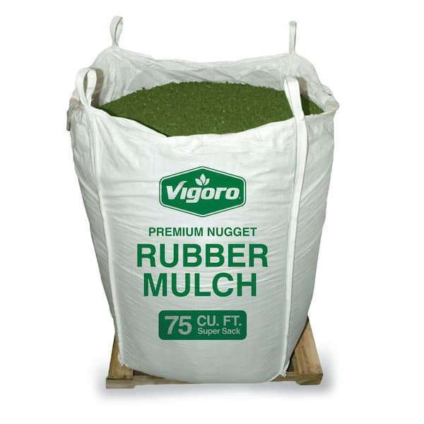 Vigoro 75 cu. ft. Green Rubber Nugget Mulch Super Sack