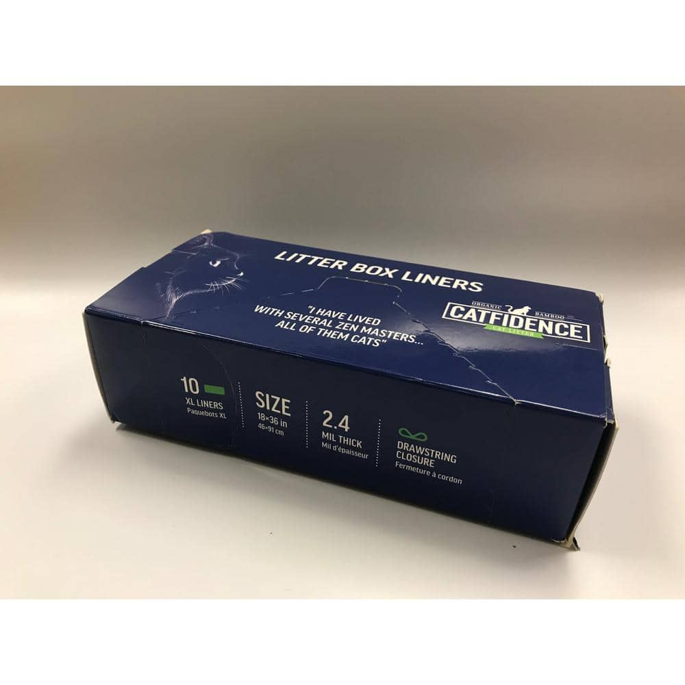 36 in. x 18 in. Recycled Cat Pan Liners with Green Drawstring (10-Count)