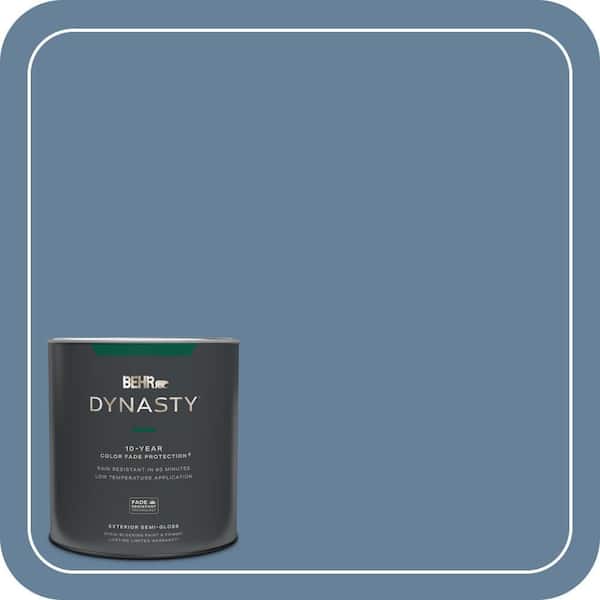 BEHR DYNASTY 1 qt. #ICC-74 Provence Semi-Gloss Exterior Stain-Blocking Paint & Primer