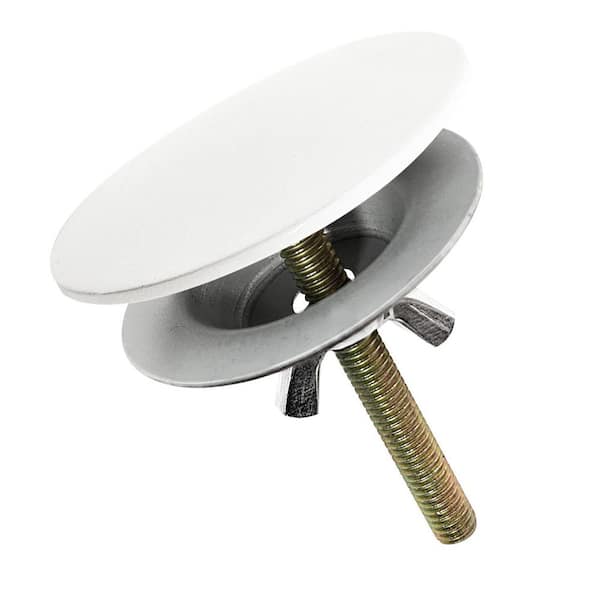 Westbrass 2 in. Kitchen Sink Hole Cover, Powder Coat White