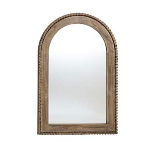 1.5 in. W x 25.87 in. H Wood Framed Arch Window Hall Mirror