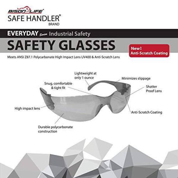 Green Polycarbonate Lens Box Of 12 SAFE HANDLER Safety Glasses 