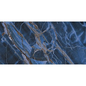 Parkview Blue 23.62 in. x 47.24 in. Polished Porcelain Field Tile