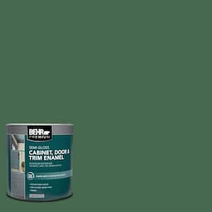 1 qt. #M410-7 Perennial Green Semi-Gloss Enamel Interior/Exterior Cabinet, Door & Trim Paint