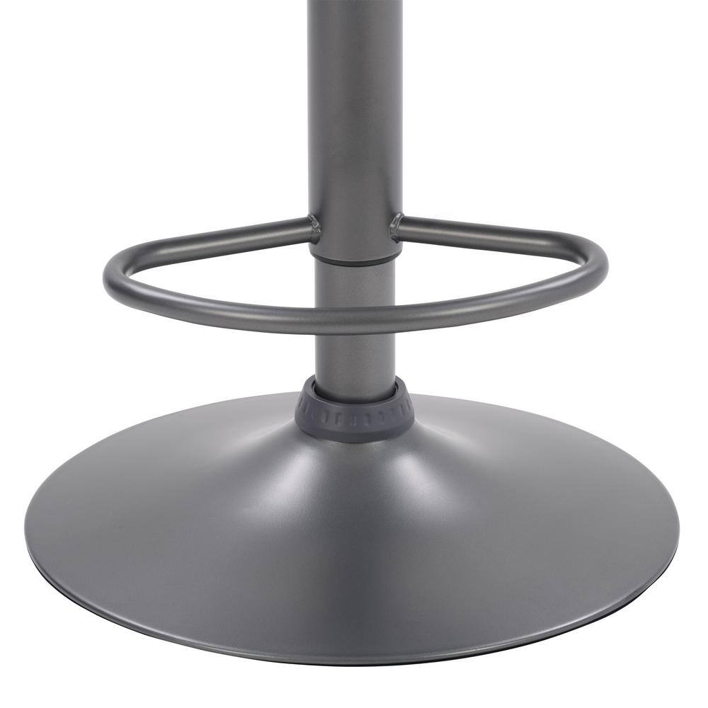 Palmer Distressed Grey Adjustable Swivel Barstool Set