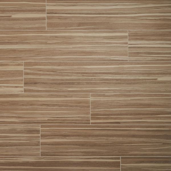 Elm Oak Beige 8.66 in. x 47.27 in. Wood Look Matte Porcelain Floor and Wall Tile (17.21 Sq. ft./Case)