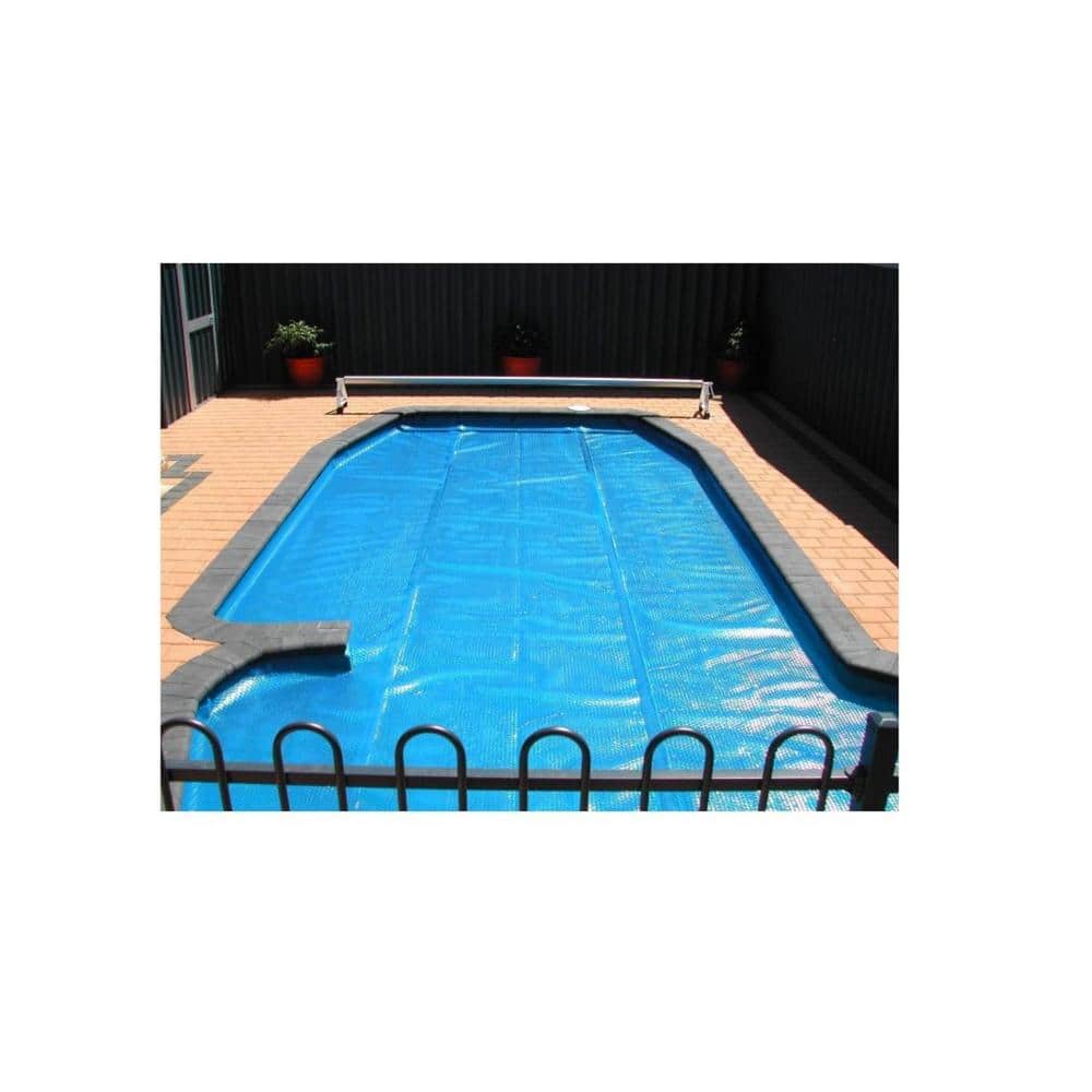 Pool Central 28 ft. Round Heat Wave Solar Pool Cover in Blue