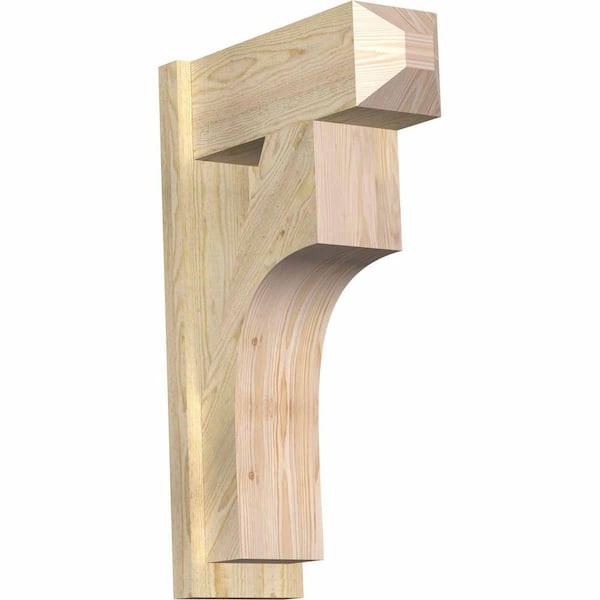 Ekena Millwork 8 in. x 32 in. x 20 in. Westlake Craftsman Rough Sawn Douglas Fir Outlooker