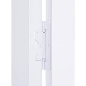 36 in. x 80 in. Seabrooke 6-Panel Raised Panel White Hollow Core PVC Vinyl Interior Bi-Fold Door