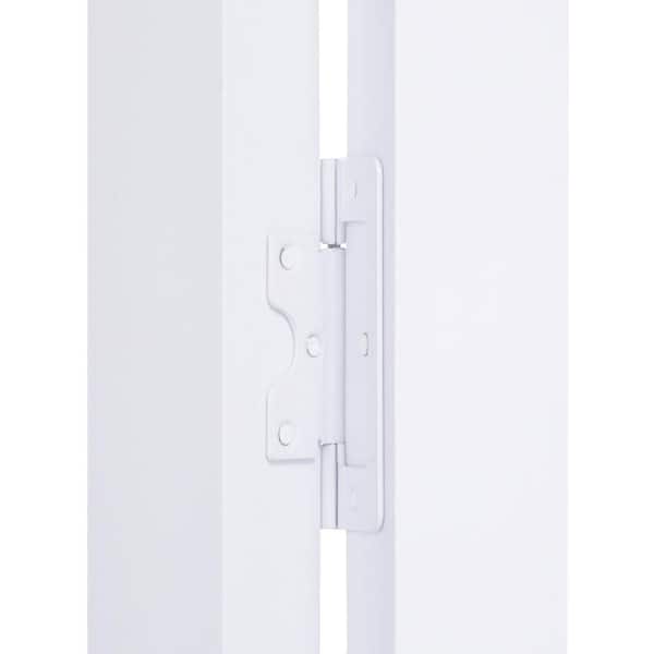 36 in. x 80 in. Seabrooke 6-Panel Raised Panel White Hollow Core PVC Vinyl Interior Bi-Fold Door
