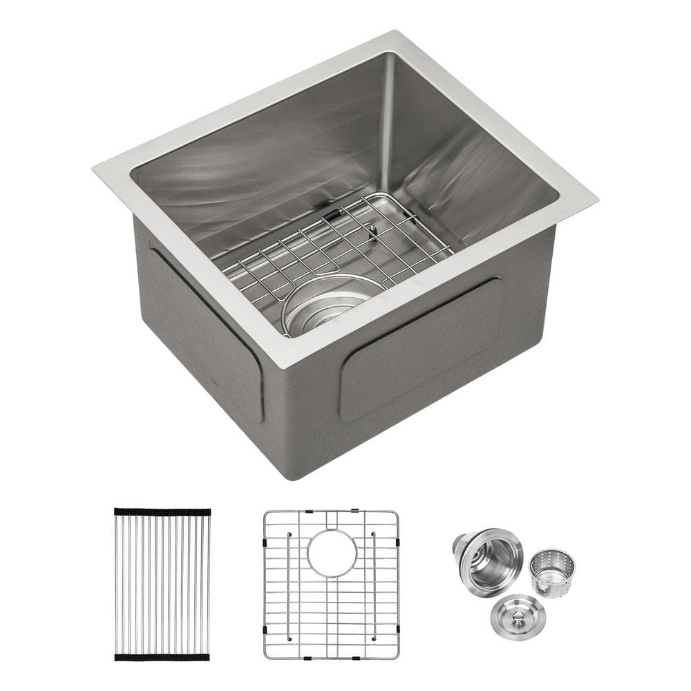 15'' Stainless Steel Undermount Single Bowl Kitchen Sink