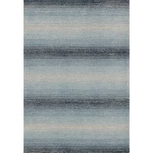 Shawl Navy/Blue/Grey 8 ft. x 10 ft. Ombre Area Rug