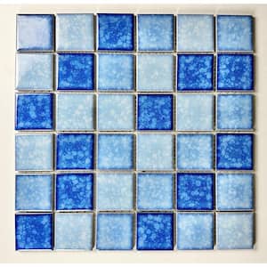 Monet Blue 12 in. x 12 in. Square Mosaic Glazed Porcelain Wall and Pool Tile (195 sq. ft./Pallet)