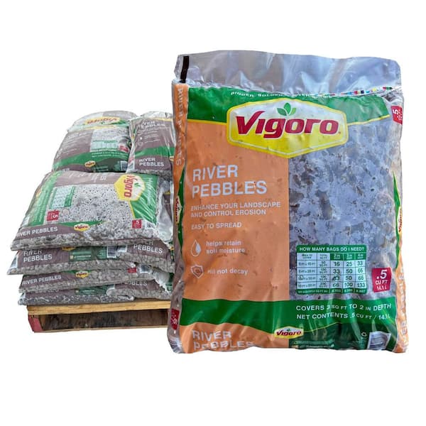 0.5 cu. ft. River Pebbles Landscape Rock (32 Bags/16 cu. ft./Pallet)