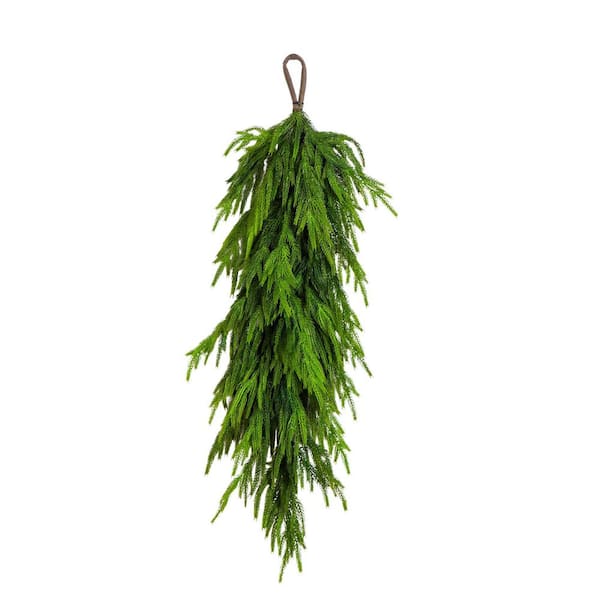 3 ft. Artificial Real Touch Norfolk Island Pine Teardrop with Natural Look