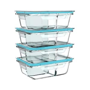 Classic Cuisine 6-Piece Glass Food Storage Containers With Snap Shut ...