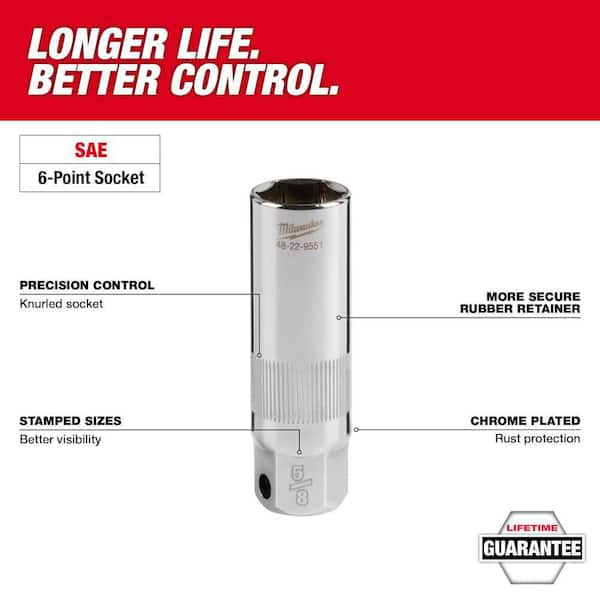 Common spark plug store socket sizes