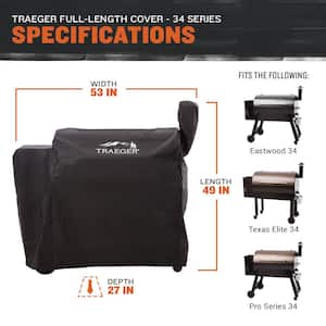 30 in. Full Length Grill Cover for 34 Series Pellet Grills