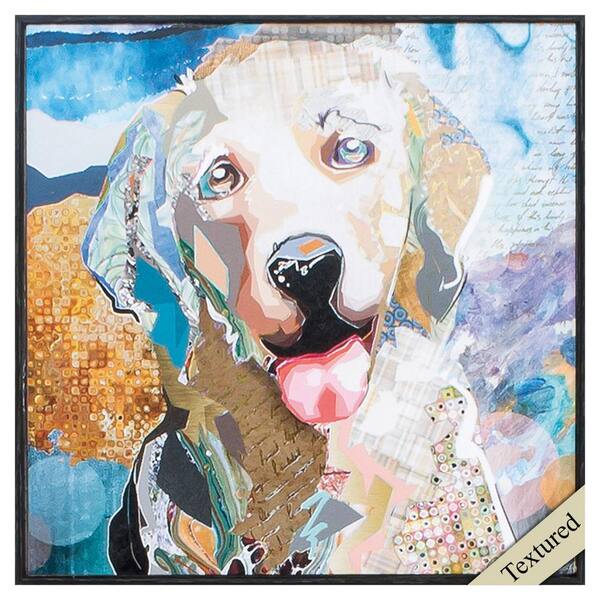 HomeRoots Victoria Lab 1 Piece Framed Animal Art Print 12 in. x 12 in.