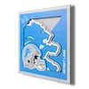 NFL Detroit Lions 3D Logo Series Wall Art - 12x12 2507323 - The Home Depot