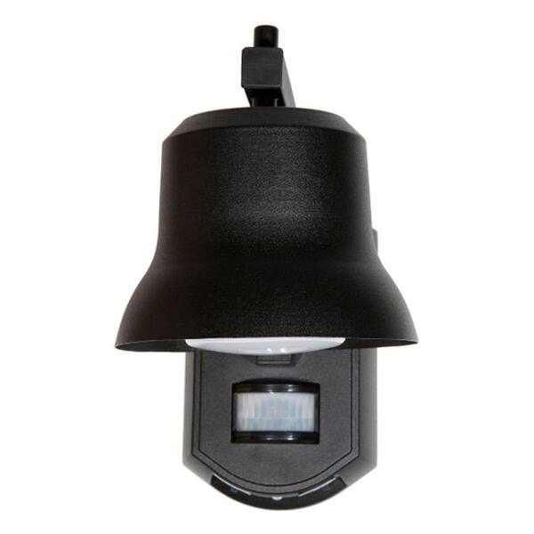 It's Exciting Lighting Black Outdoor Porch Light with Motion Detector