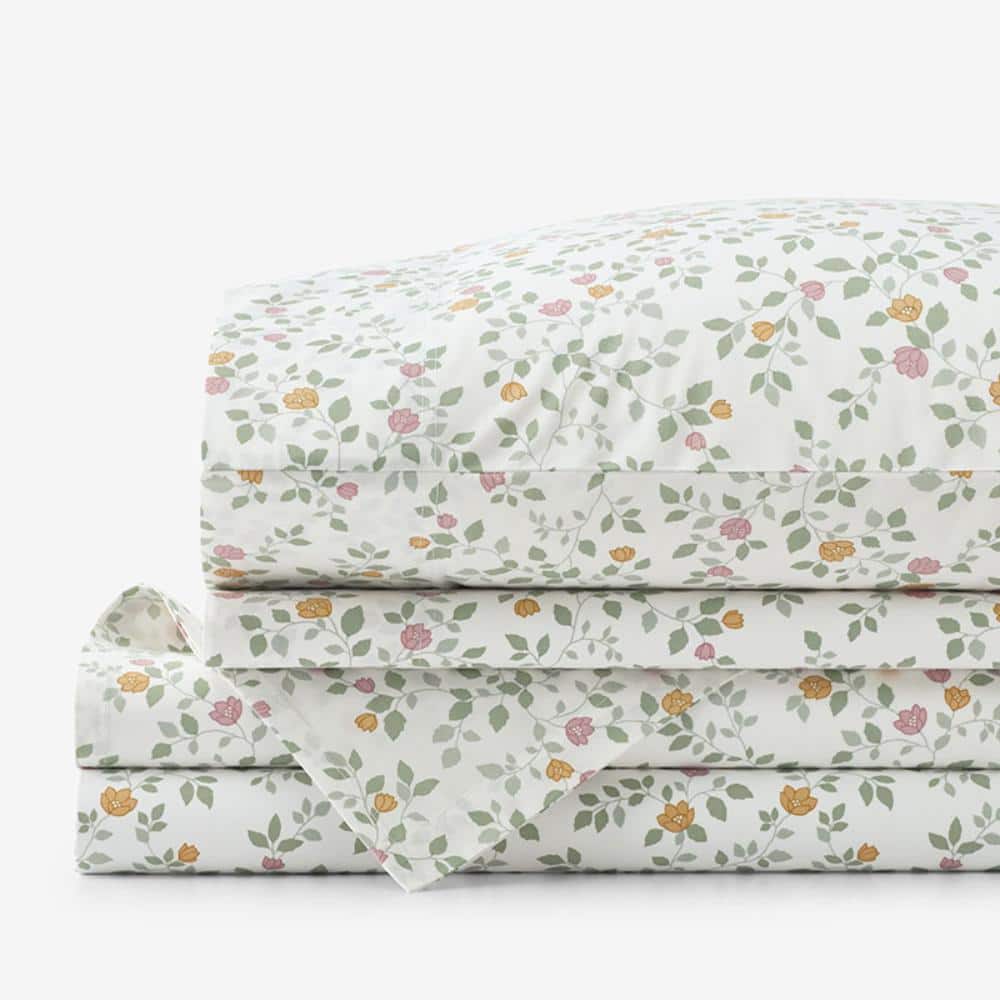 CC LUCENDA SCATTERED FLOWERS PRCL SHT SET Q WHITE MULTI price history on PriceWatchPro