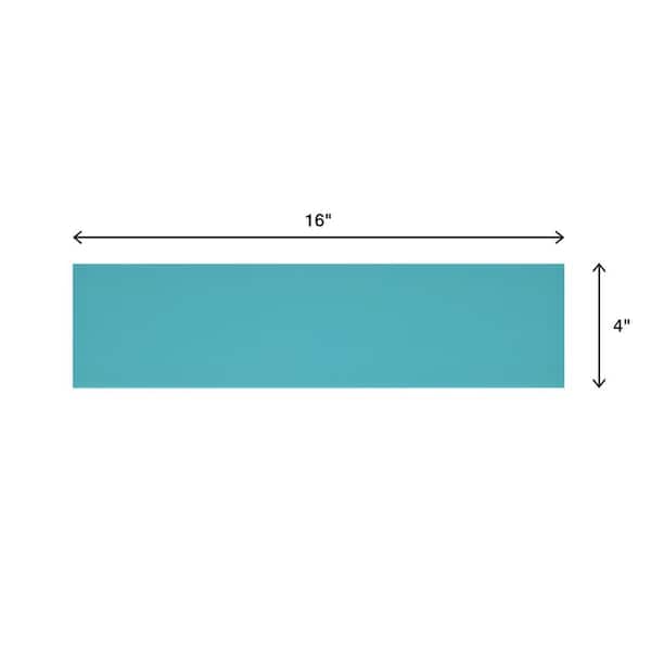 Daltile - Restore 4 in. x 16 in. Glazed Ceramic Teal Subway Tile (13.2 sq. ft./case)
