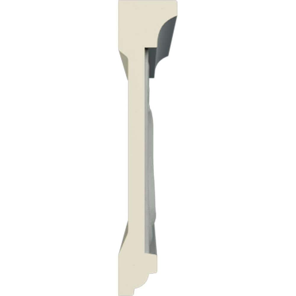 Gray Polyurethane Geometric Chair Rail Moulding Sample