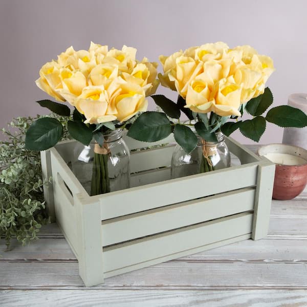 Earth Worth Artificial Yellow Roses (Set of 24)