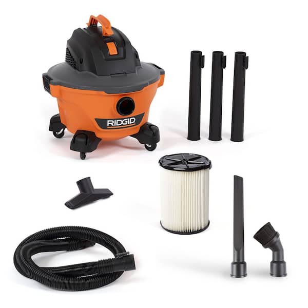 6 Gal. 3.5 Peak HP NXT Shop Vacuum HD0600 Wet Dry Vac with General Debris Filter, Hose, Wands and 3 Accessories