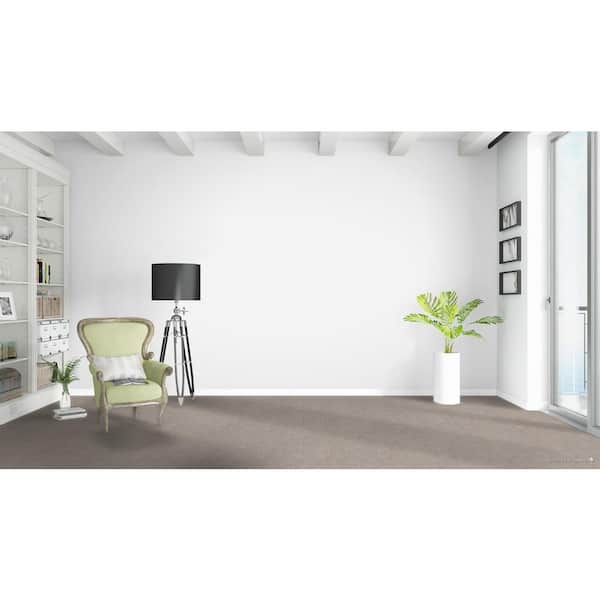 Happy Chance  - Spirited - Beige 30 oz. SD Polyester Texture Installed Carpet