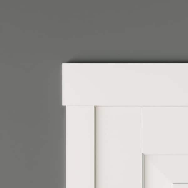 Royal Building Products Craftsman 9975 11/16 in. D x 2-1/4 in. W x 96 in. L PVC Casing Moulding White