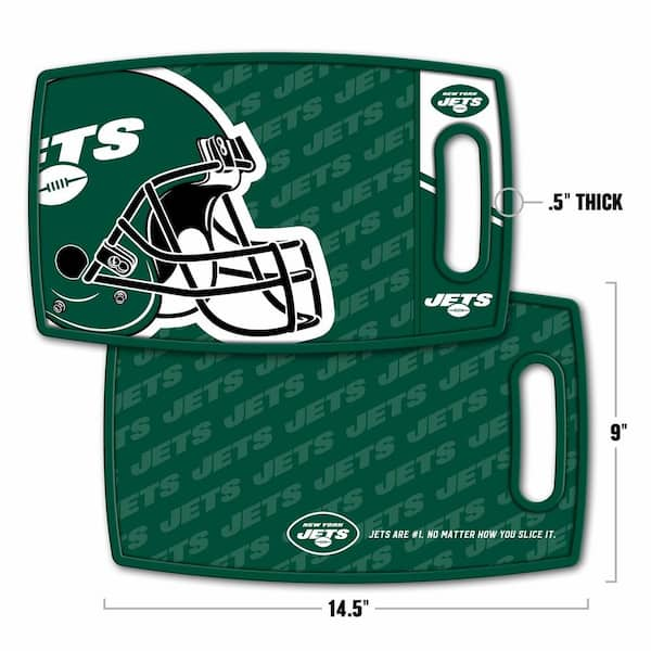 YouTheFan NFL New York Jets Logo Series Cutting Board 9in x 0.5in