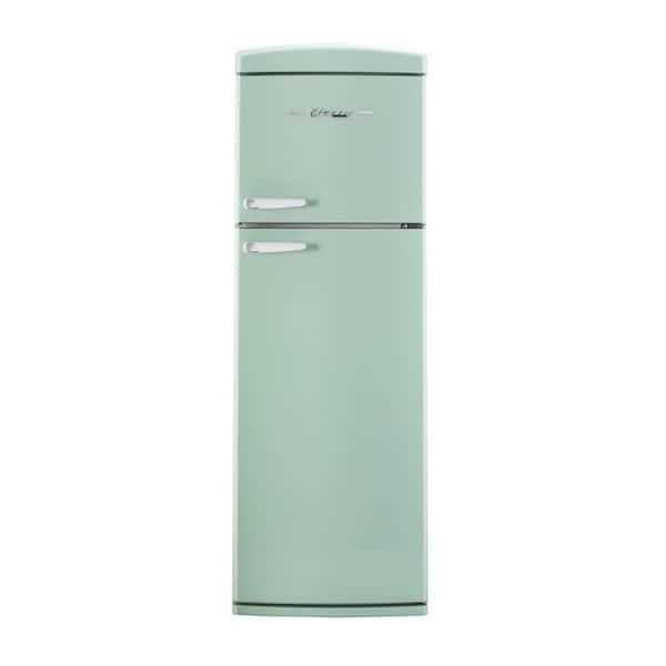 Classic Retro 24 in. 11 cu. ft. Frost Free Top Freezer Refrigerator in Summer Mint Green, Energy Star
