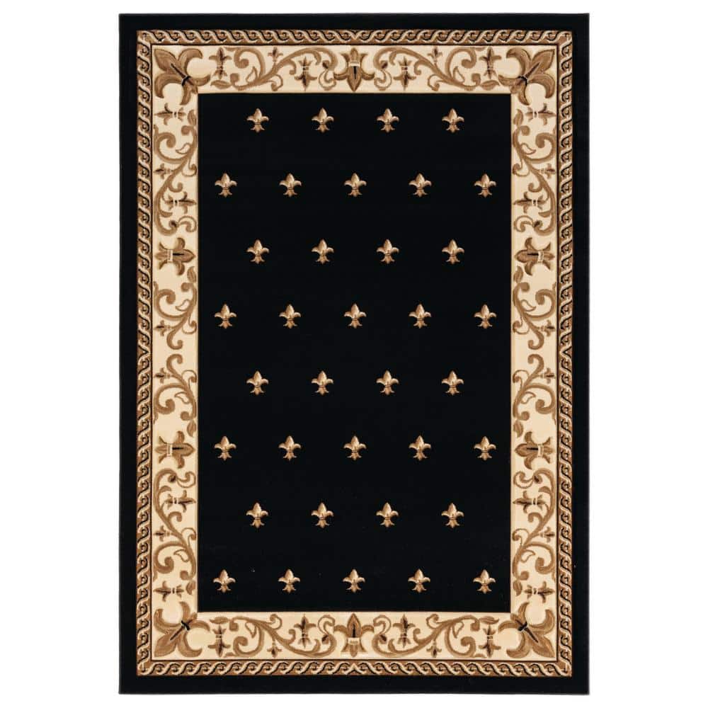 United Weavers Bristol Wington Black 5 ft. 3 in. x 7 ft. 6 in. Area Rug