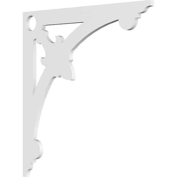 Ekena Millwork 5/8 in. W x 22 in. H x 22 in. D PVC Sellek Bracket